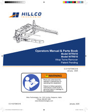 Hillco WTR510 Operator's Manual / Parts Book