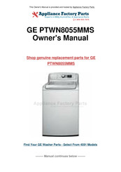 GE Profile PTWN8055MMS Owner's Manual And Installation Instructions