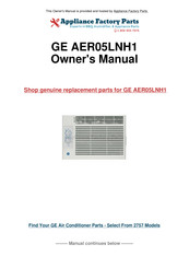 GE AEH06 Series Owner's Manual And Installation Instructions