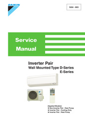 Daikin FTKD25DVM Service Manual