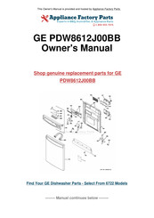 GE Profile PDW9200 Series Owner's Manual