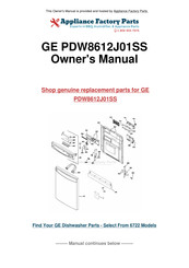 GE Profile PDW9200 Series Owner's Manual