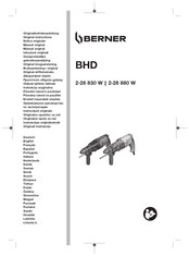 Berner 342775 Original Instructions Manual