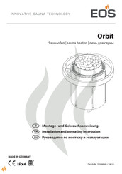 EOS Orbit Installation And Operating Instruction