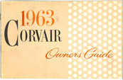 Chevrolet 1963 Corvair Owner's Manual