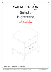 Walker Edison SPNB4C Manual