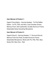 HyperX Cloud Flight for PS Quick Start Manual