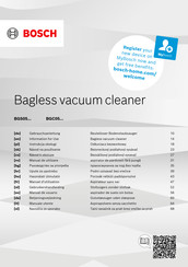 Bosch BGC05 Series Information For Use