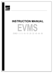 EBARA EVMS 32 Instruction Manual