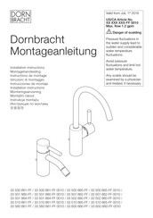 Dornbracht Meta 33 600 660 Series Installation Instructions Manual