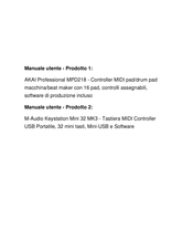 Akai MPD218 User Manual