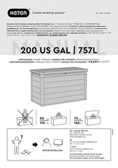 Keter DENALI 200 US GAL User Manual