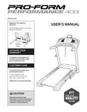 Pro-Form PERFORMANCE 400i User Manual