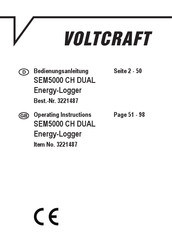 VOLTCRAFT SEM5000 CH Operating Instructions Manual