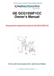 GE GCG1520 Owner's Manual And Installation