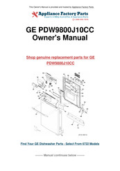 GE Profile PDW8000 Series Owner's Manual