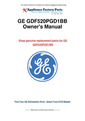 GE GDT530-550 Series Owner's Manual