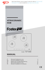 Foster 7371/300 Use And Installation  Manual