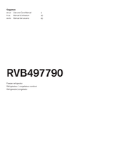 Gaggenau RVB497790 Use And Care Manual