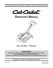 Cub Cadet 450 Series Operator's Manual