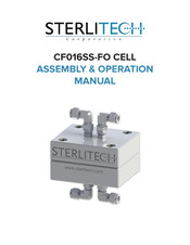 Sterlitech CF016SS-FO Cell Assembly & Operation Manual
