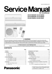Panasonic CS-E15DKDW Service Manual