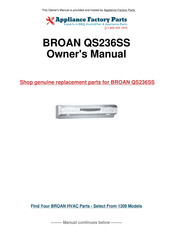 Broan ALLURE QS2 Series Manual