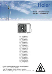 Haier H1U09TAAOUT Installation Manual