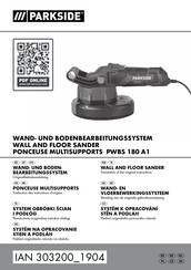 Parkside PWBS 180 A1 Translation Of The Original Instructions