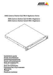 Axis Camera Station S22 Mk II Series Installation Manual