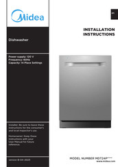 Midea MDT24P4AST Installation Instructions Manual