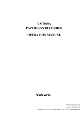 Ohkura VM7000A Operation Manual