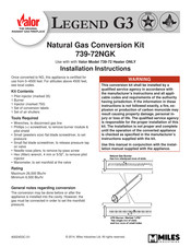 Miles Industries Valor Legend G3 Installation Instructions Manual