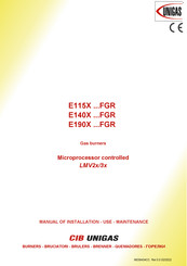 CIB UNIGAS E190X Manual Of Installation - Use - Maintenance