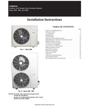Carrier 37MBRAQ58AA3 Installation Instructions Manual