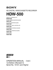 Sony HKDV-503 Operation Manual