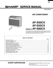 Sharp AF-S60CX Service Manual