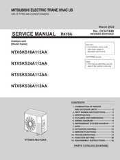 Mitsubishi Electric TRANE HVAC US NTXSKS18A112AA Service Manual