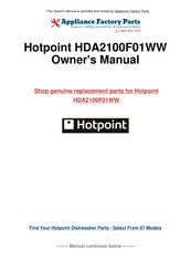 Hotpoint HDA3500 Owner's Manual