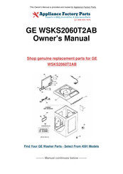 GE Spacemaker WSKS2060 Owner's Manual