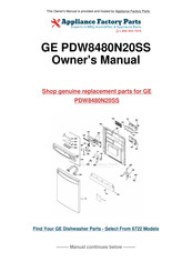 GE Profile PDW8480N20SS Installation Instructions Manual