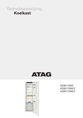 Atag KD85178AFC Instructions For Use Manual