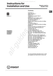 Indesit FID201X/1 Instructions For Installation And Use Manual