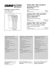 Omnifilter WH5 Installation Instructions Manual
