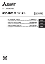 Mitsubishi Electric SEZ-AD15NL Installation Manual