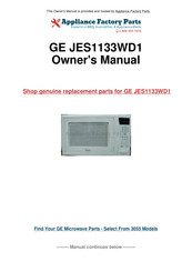 GE JES1133WD Owner's Manual
