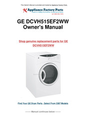 GE DCVHg60 Owner's Manual