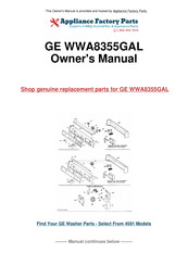 GE WWA8355G Manual