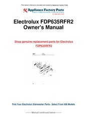 Electrolux 600 SERIES Use & Care Manual