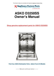 Asko D3250 Use & Care Manual